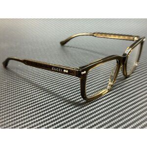 Gucci Brown Transparent Mens Eyeglasses New